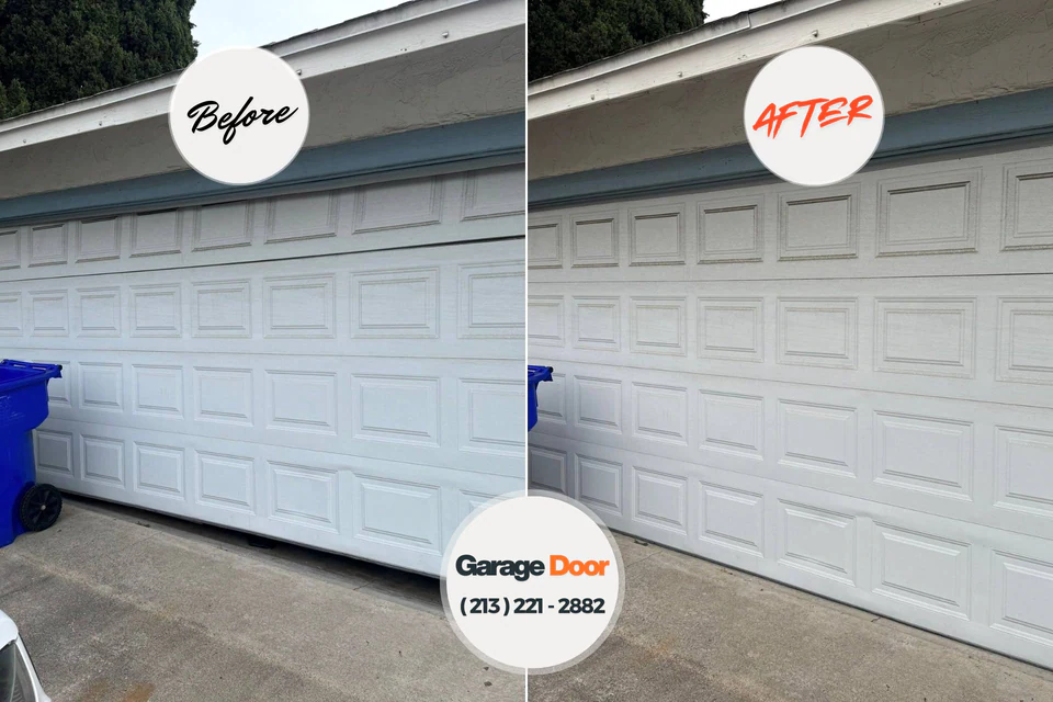 Before and after: garage door repair West Mifflin, PA